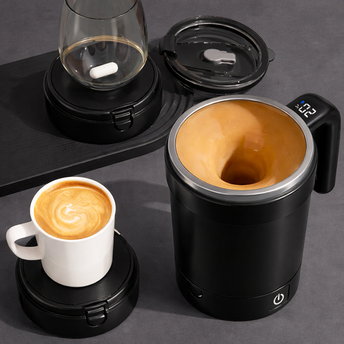 Automatic Self-Stirring Coffee Mug - Black