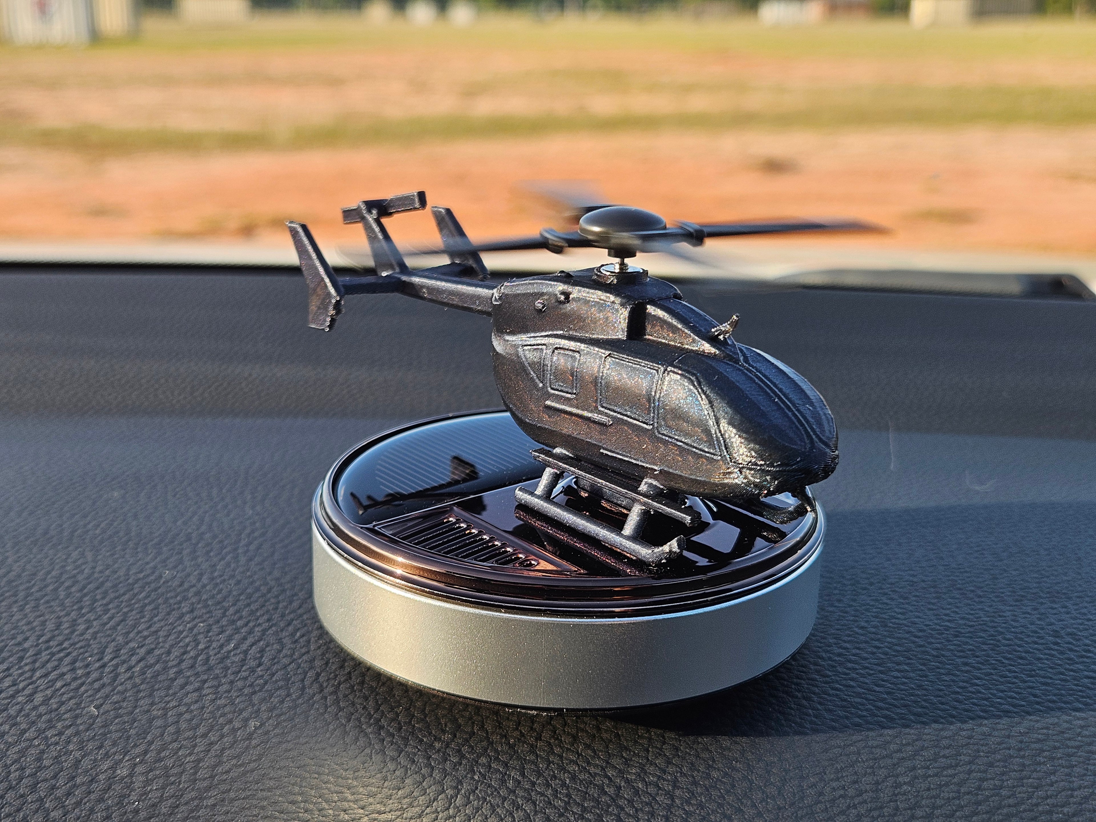 Solar Powered Helicopter Car Air Freshener - Lakota